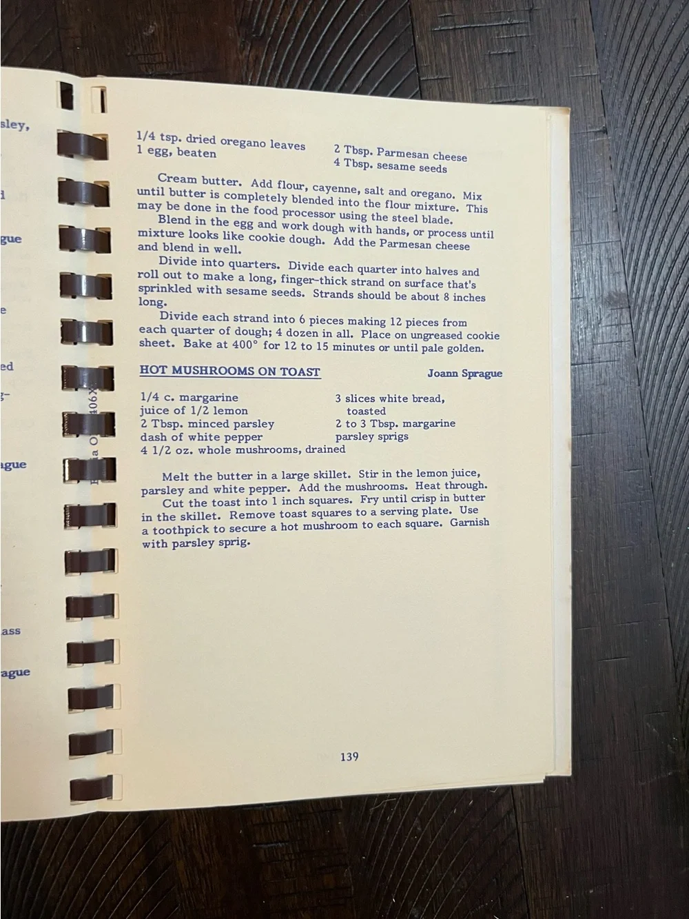 Midway Baptist Church Favorite Recipes Cookbook 1990 Community Spiral